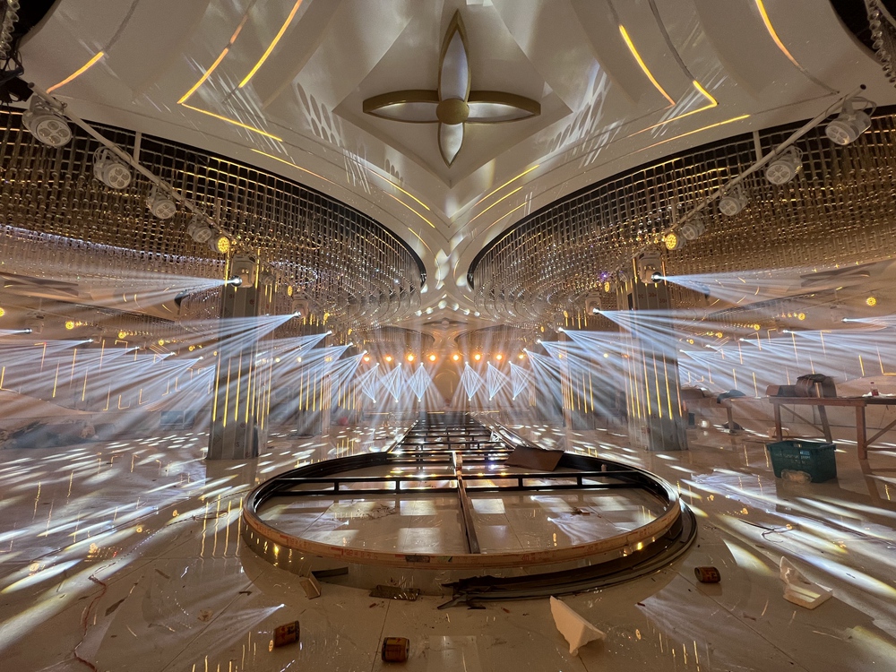 江苏南通江海大酒店婚礼堂灯光设计案例